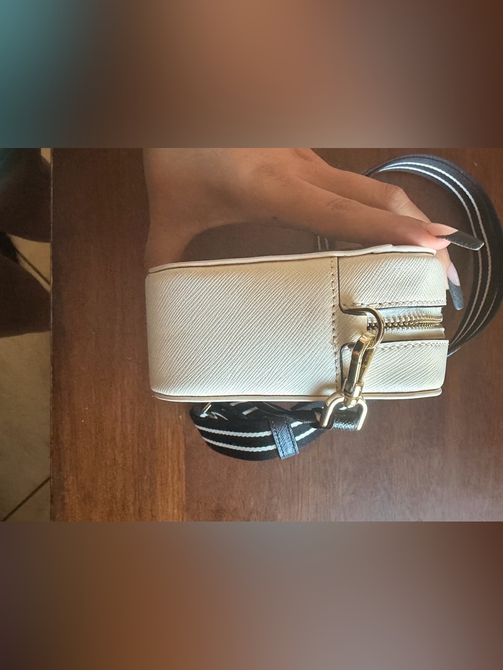 kate spade Black and White Logo Crossbody Camera Bag - Picture 6 of 6